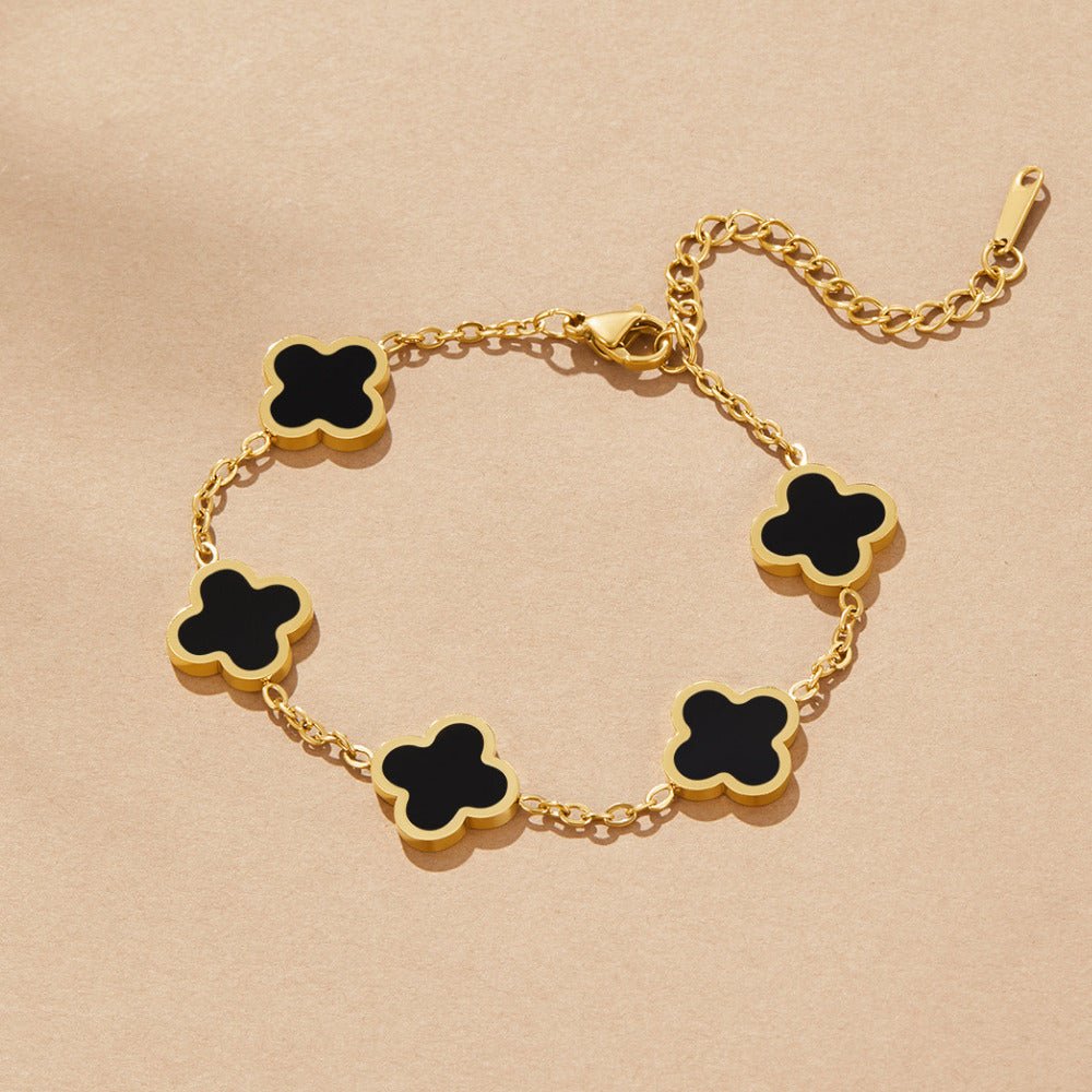 Black Clover Bracelet - Beautiful Earth Boutique