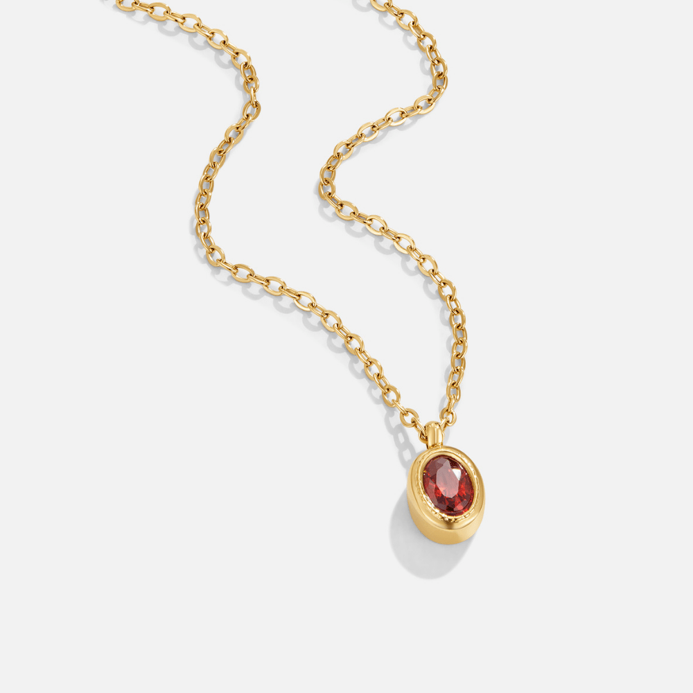 Ruby Red Crystal Necklace - Beautiful Earth Boutique