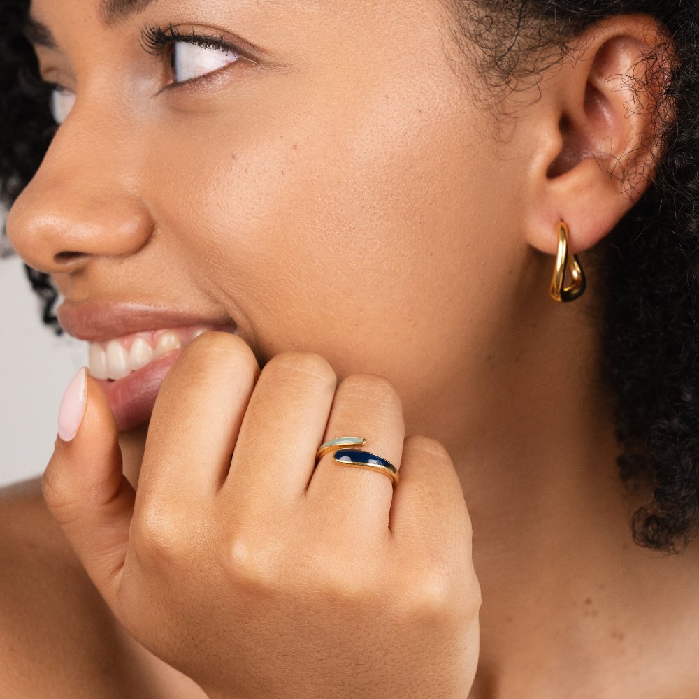 Safira Blue Wrap Ring - Beautiful Earth Boutique