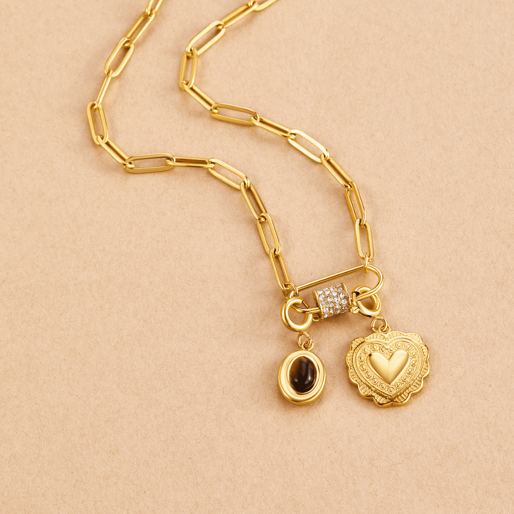 Tiger Eye Stone Charm - Beautiful Earth Boutique