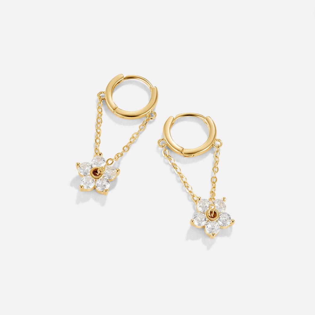 Blooming Petal Crystal Earrings - Beautiful Earth Boutique