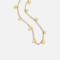 Goldkette mit Kreisanhängern „Agatha“