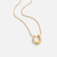 Goldene Hufeisen-Halskette