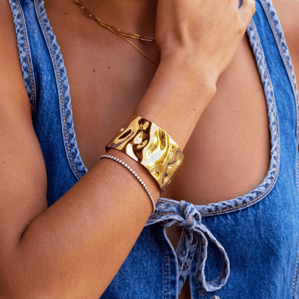 18K Gold Cuff-Armreif