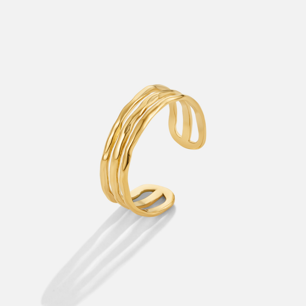 Ohio Layered Gold Ring