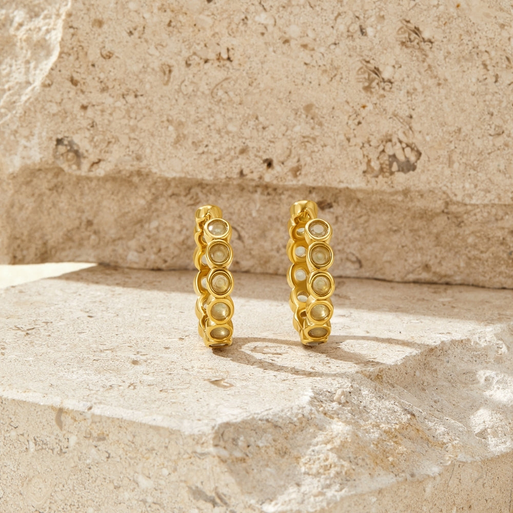 Beaded Arizona Hoop Earrings