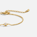 Beaded Gold Aurora Crystal Bracelet