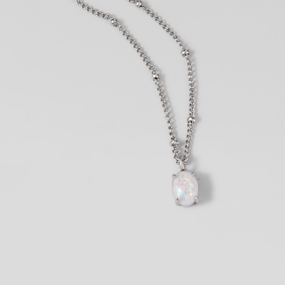 Orea Silver Opal Necklace