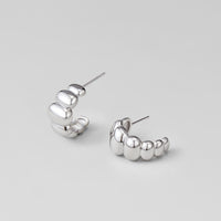 Rene Silver Puff Earrings