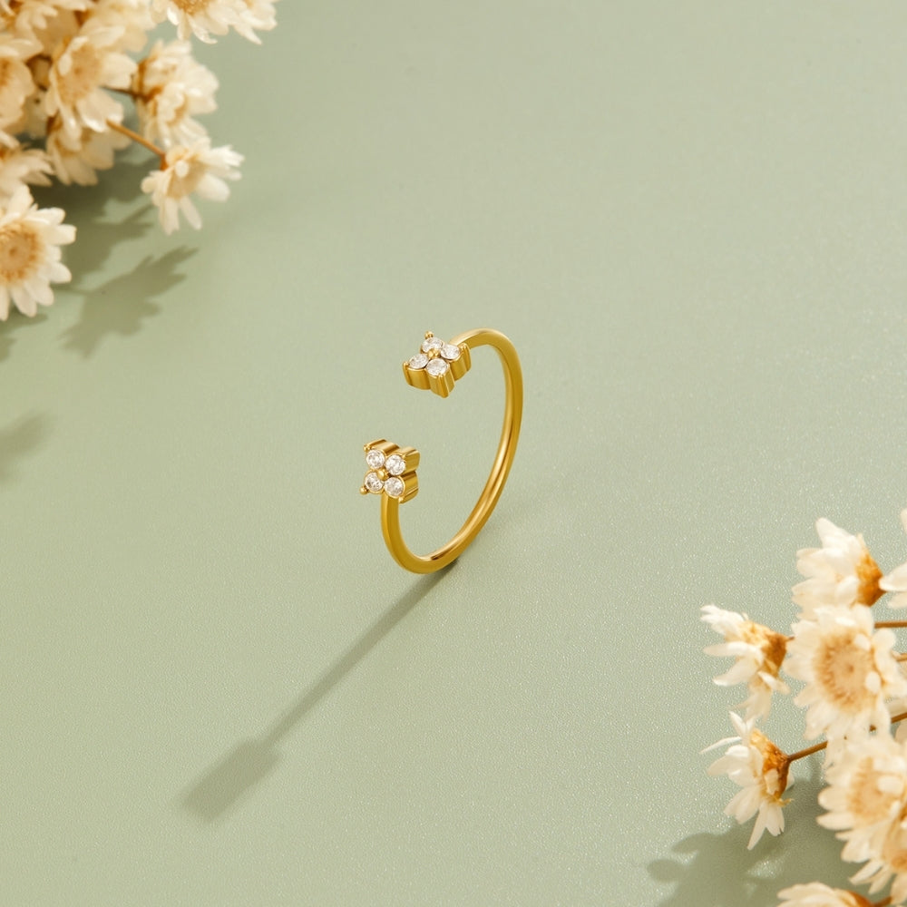 Goldener Stapelring „Sahara“