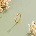 Goldener Stapelring „Sahara“