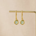 Vintage Aquamarine Drop Earrings