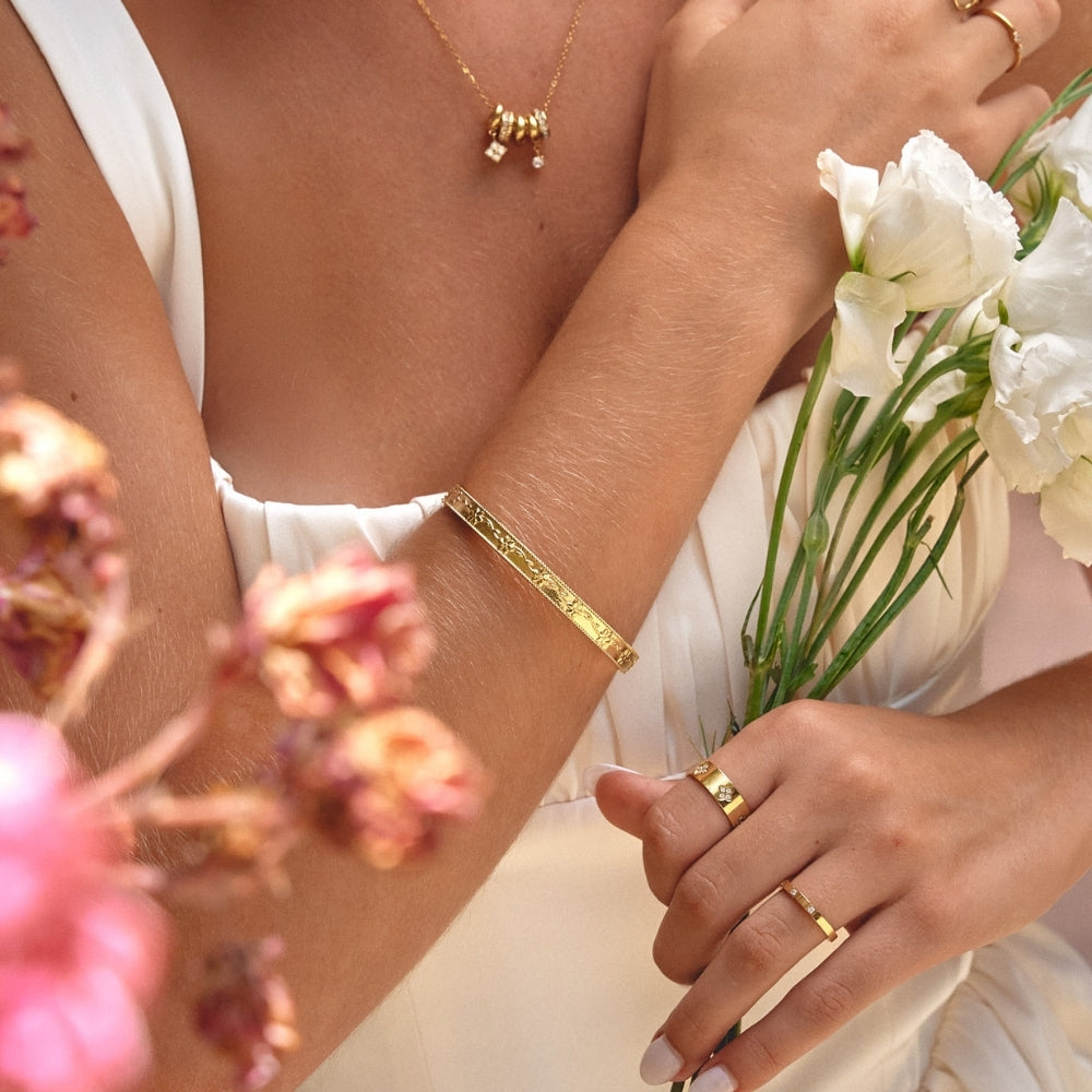 Vintage Gold Vine Bangle