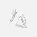 Vintage Monet Silver Leaf Earrings