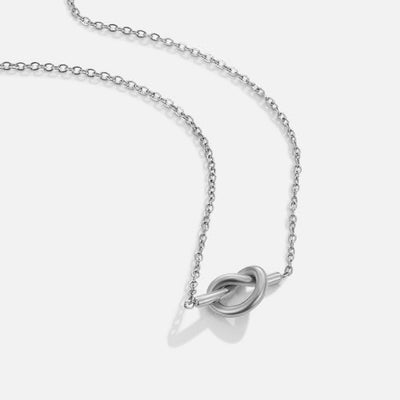 Adela Knot Silver Necklace - Beautiful Earth Boutique