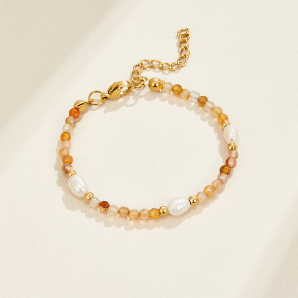 Perlenarmband mit Achat 