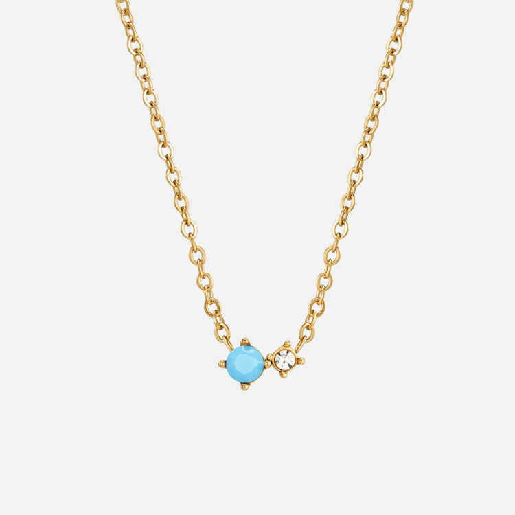 Alea Crystal Birthstone Necklace - Beautiful Earth Boutique