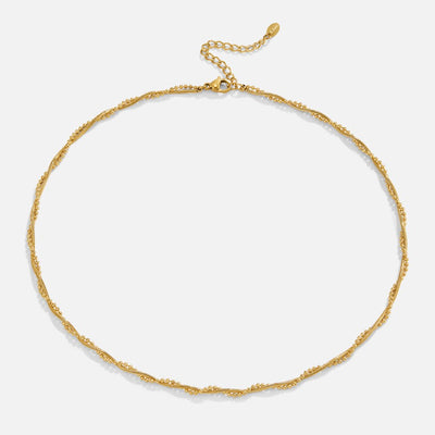 Amaya Twisted Gold Necklace - Beautiful Earth Boutique