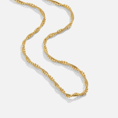 Amaya Twisted Gold Necklace - Beautiful Earth Boutique