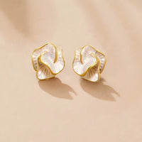 Camellia Bloom Stud Earrings - Beautiful Earth Boutique