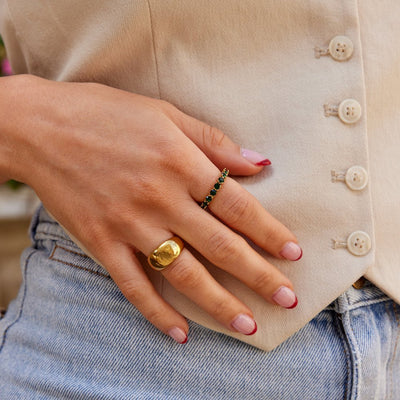 Celia Chunky Gold Ring - Beautiful Earth Boutique