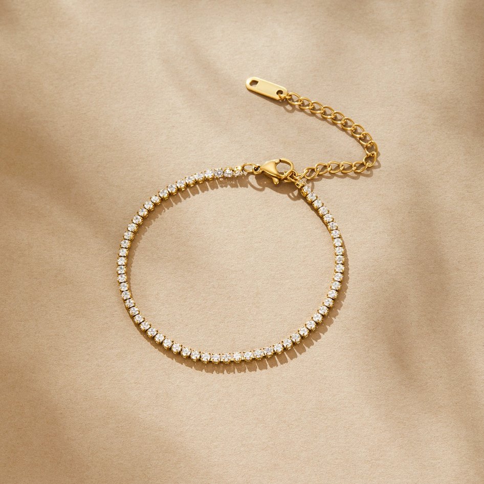 Cordelia Gold Tennis Bracelet - Beautiful Earth Boutique