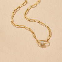 Crystal Paperclip Charm Necklace - Beautiful Earth Boutique