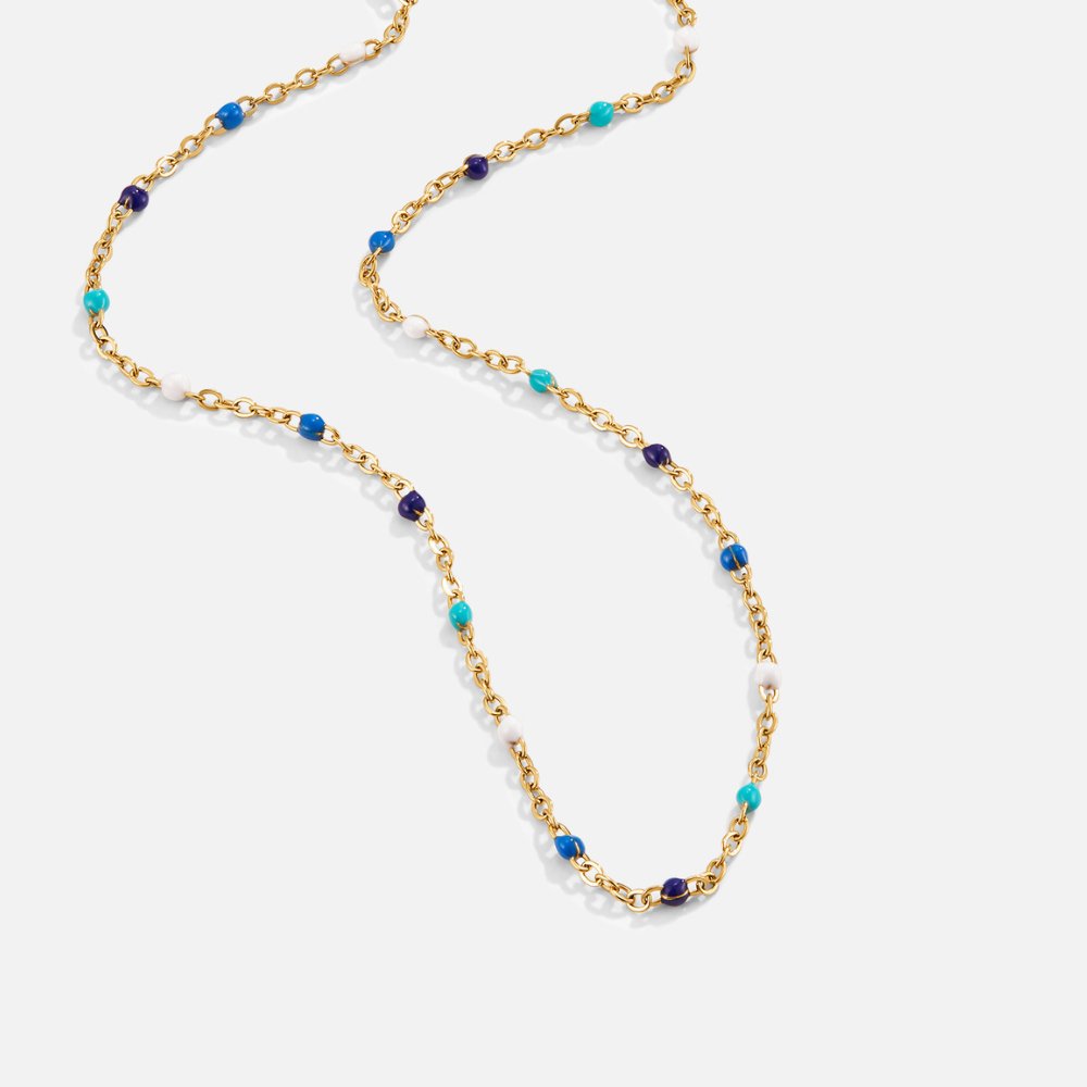 Dreamy Blue Bead Necklace - Beautiful Earth Boutique