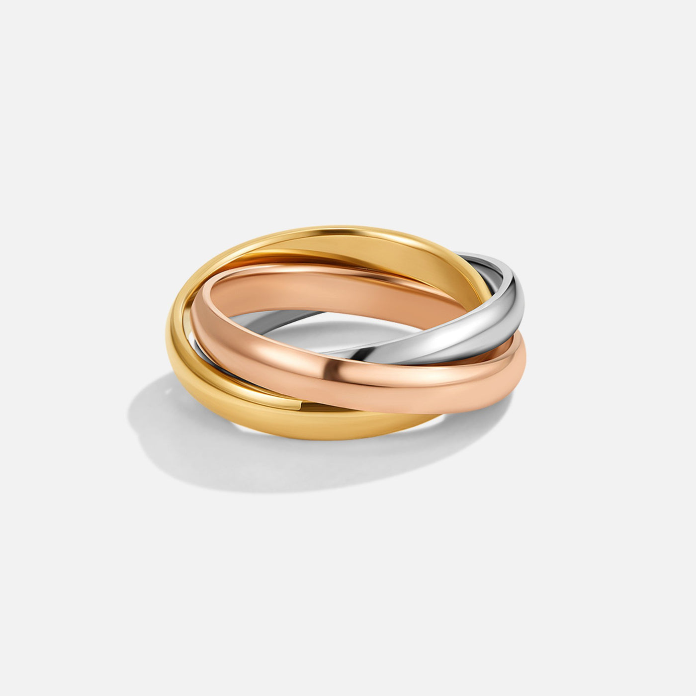 Elena Three - Toned Loop Ring - Beautiful Earth Boutique