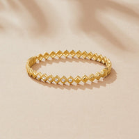 Elle Crystal Marquise Bangle - Beautiful Earth Boutique
