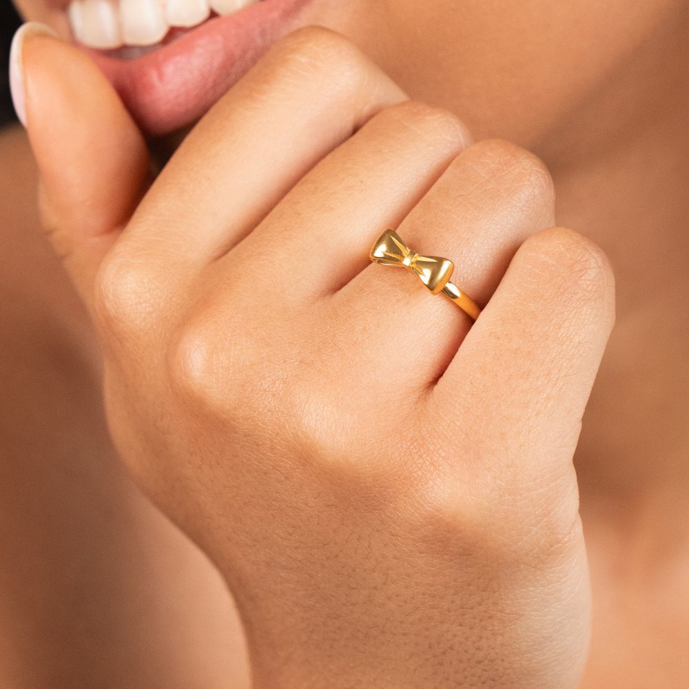 Ellie Gold Bow Ring - Beautiful Earth Boutique
