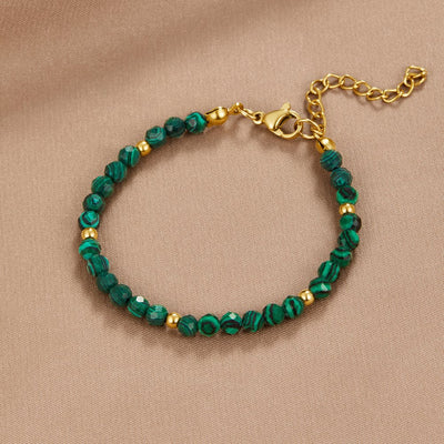 Emerald Green Beaded Bracelet - Beautiful Earth Boutique