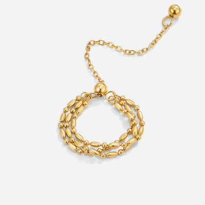 Erina Gold Layered Chain Ring - Beautiful Earth Boutique
