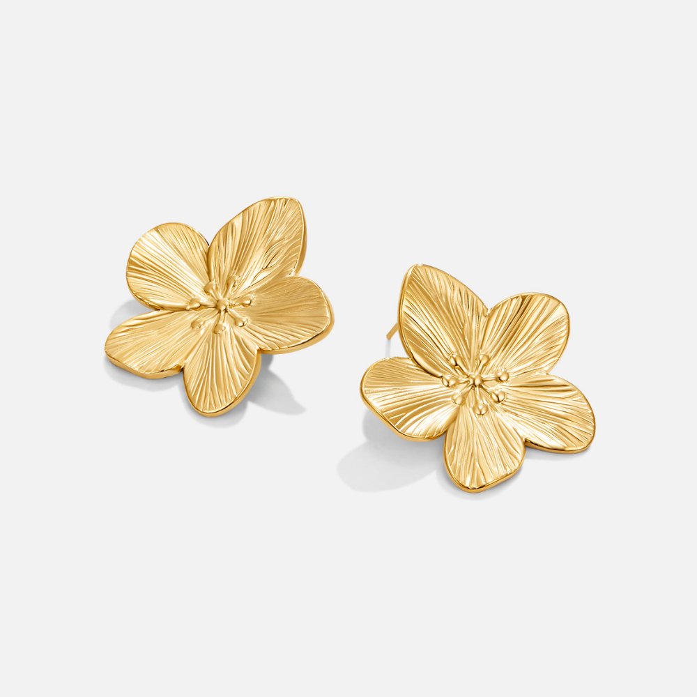 Gold Blossom Earrings - Beautiful Earth Boutique