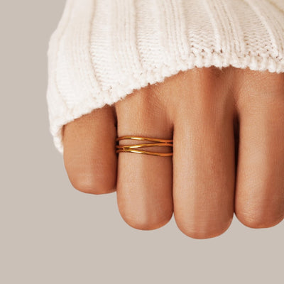 Gold Infinity Loop Ring - Beautiful Earth Boutique