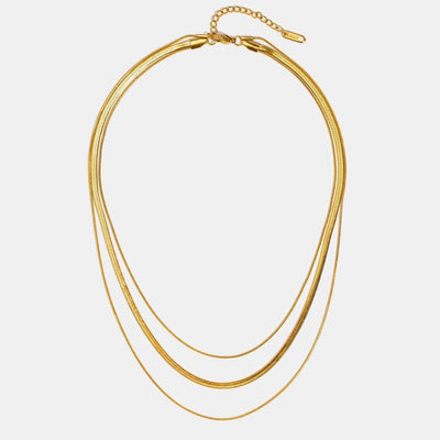 Gold Multi - Layered Chain Necklace - Beautiful Earth Boutique