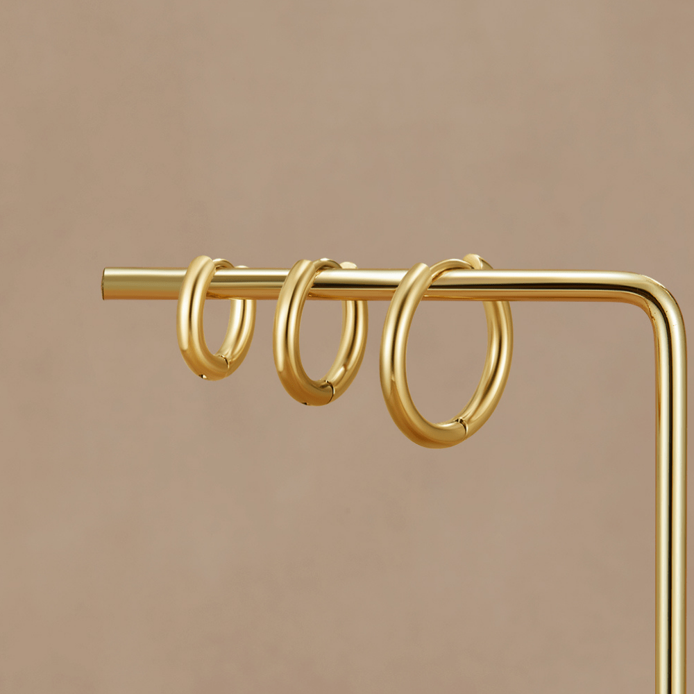 Gold Trio Mini Hoop Set - Beautiful Earth Boutique