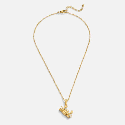 Golden Crab Pendant Necklace - Beautiful Earth Boutique