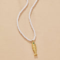 Golden Fish Pearl Necklace - Beautiful Earth Boutique