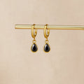 Golden Midnight Teardrop Earrings - Beautiful Earth Boutique