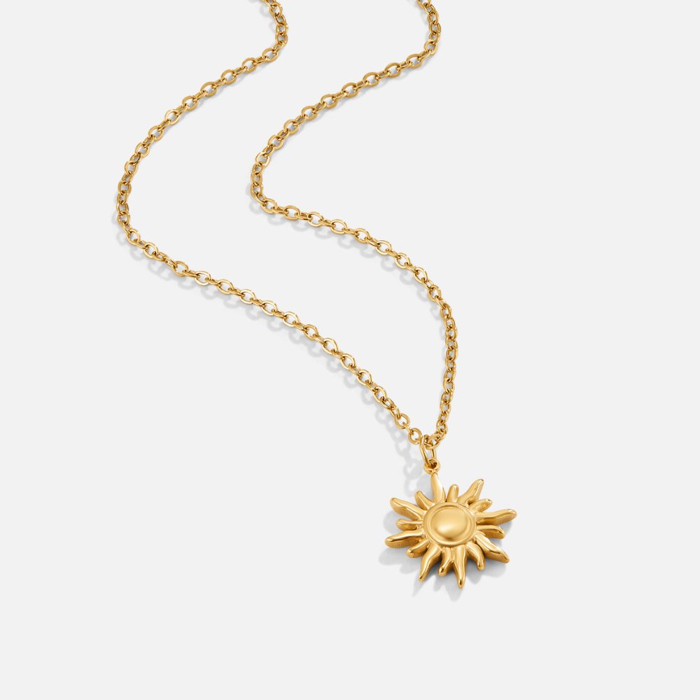 Golden Sunburst Necklace - Beautiful Earth Boutique