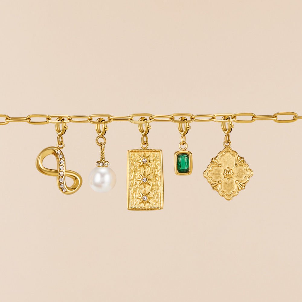 Green Emerald Crystal Charm - Beautiful Earth Boutique