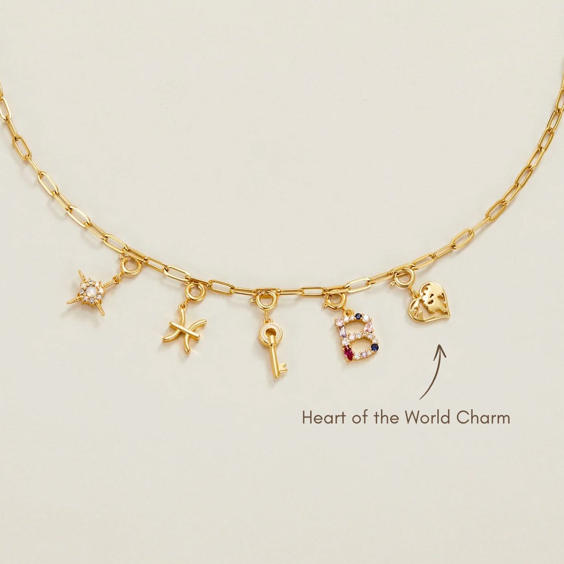 Heart of the World Charm - Beautiful Earth Boutique