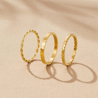 Hella Gold Stacked Ring - Beautiful Earth Boutique