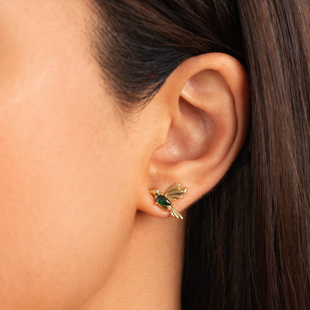 Hummingbird Stud Earrings - Beautiful Earth Boutique