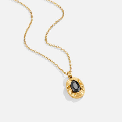 Iris Black Crystal Necklace - Beautiful Earth Boutique
