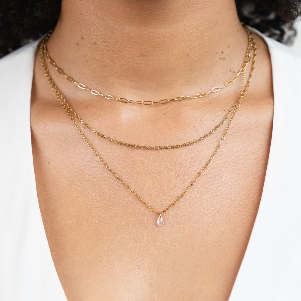 Jana Triple Chain Necklace - Beautiful Earth Boutique
