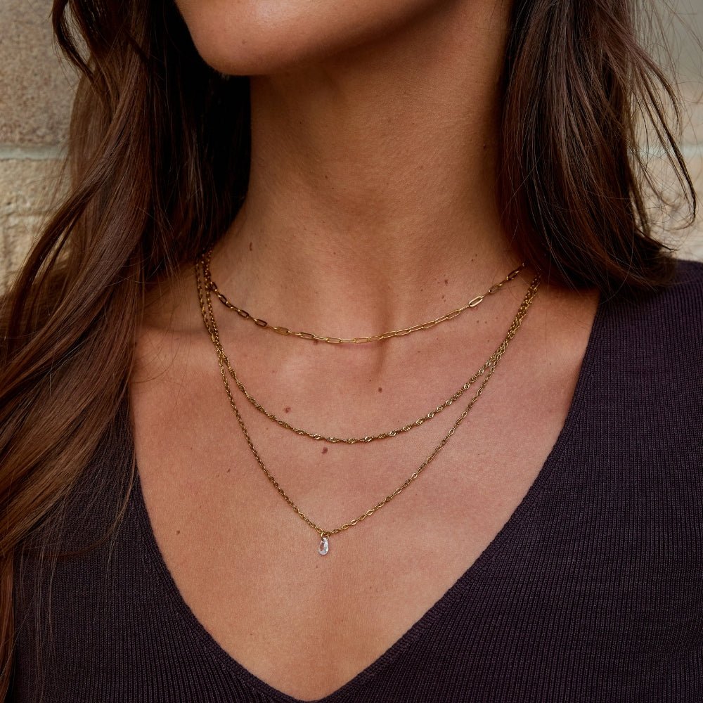 Jana Triple Chain Necklace - Beautiful Earth Boutique