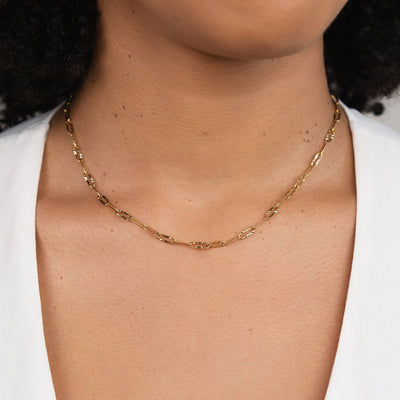 Lara Paperclip Chain Necklace - Beautiful Earth Boutique