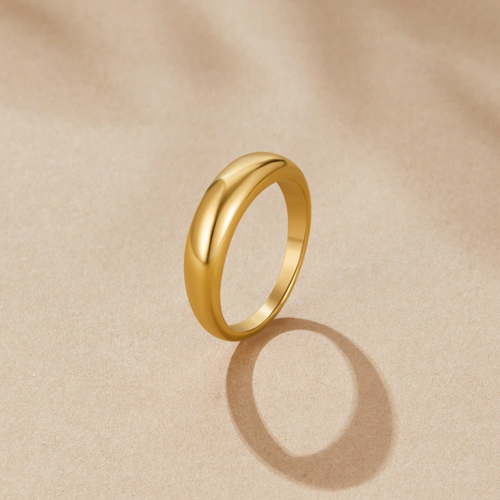 Lois Gold Band Ring - Beautiful Earth Boutique
